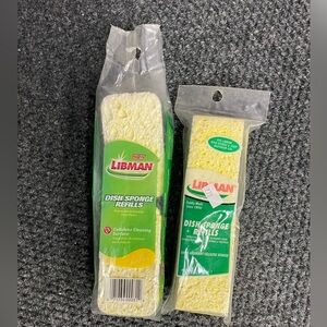 Lot of 2 Libman Dish Sponge Refills Extra Absorbent 2 Per Pack 4 Total sponges